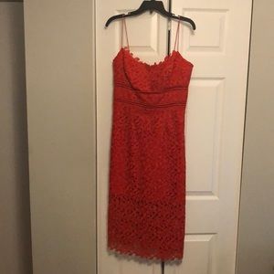 BHLDN Crochet Lace Strappy Midi Pencil Dress